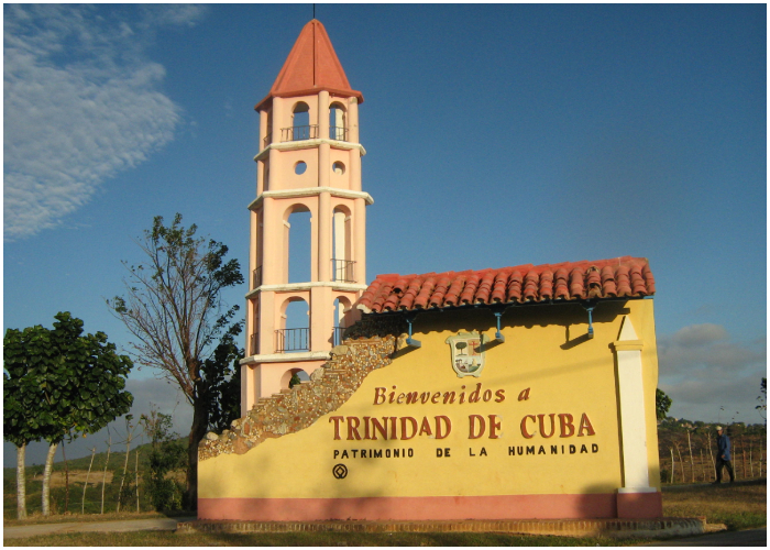 Entrada de la ciudad de Trinidad, en Cuba.