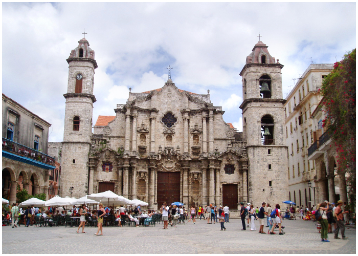 Fachada de la Catedral de San Cristóbal de La Habana.
