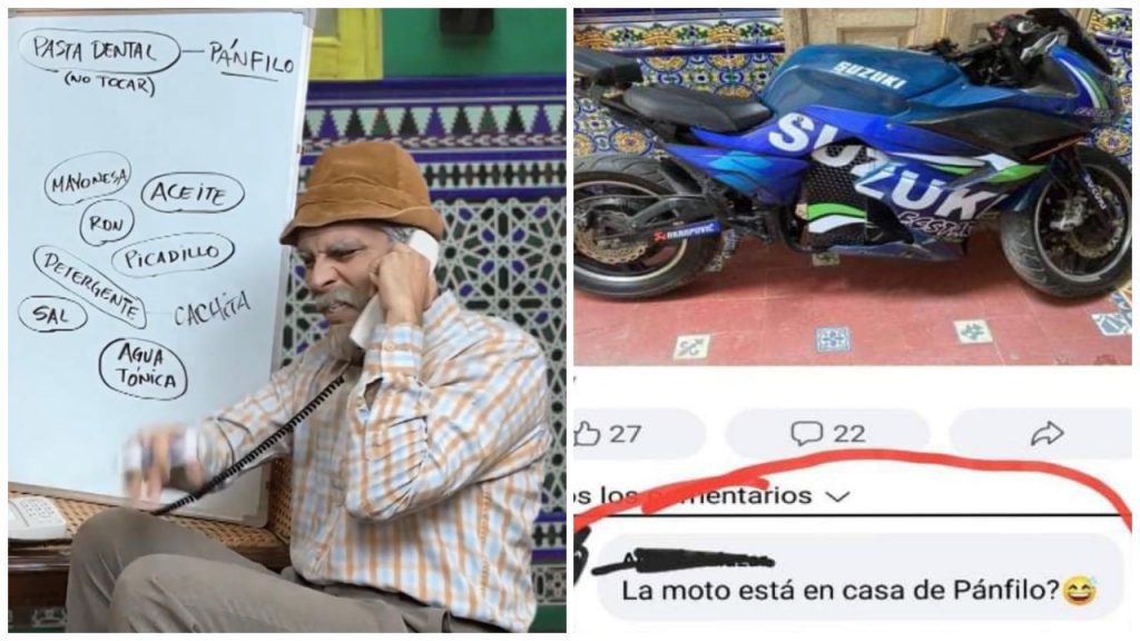 Panfilo vivir del cuento moto