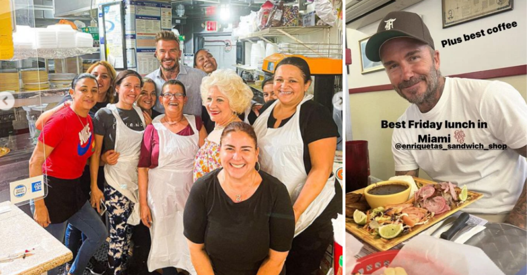 David Beckham, el fan número 1 de la comida cubana