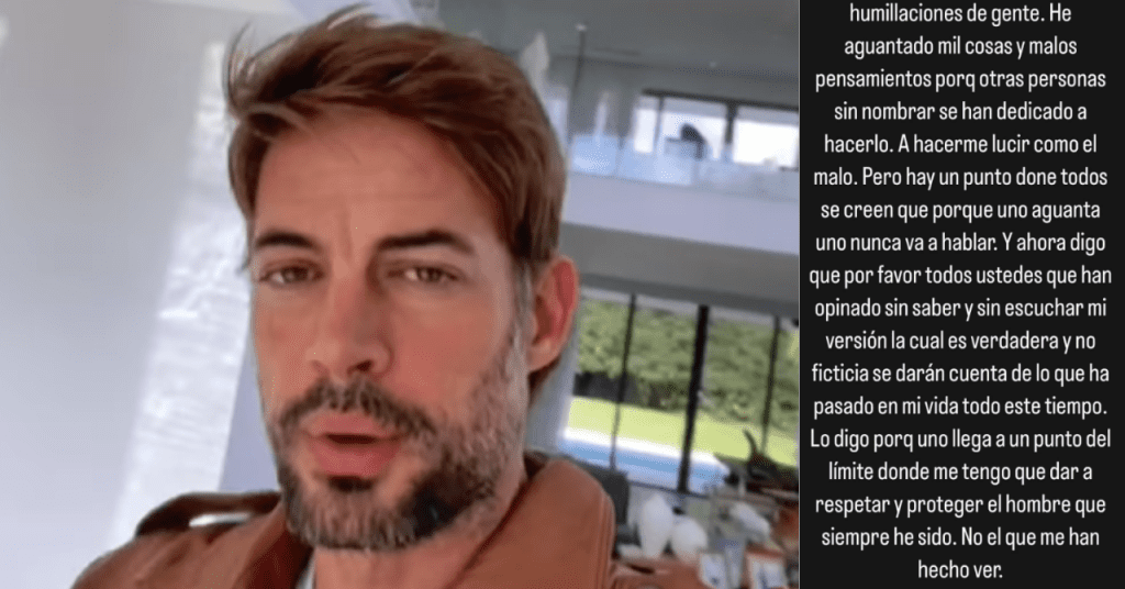 William Levy se defiende de las acusaciones de infidelidad