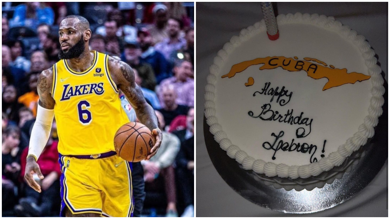 Por qué Lebron James celebró su cumpleaños con un pastel inspirado en Cuba?