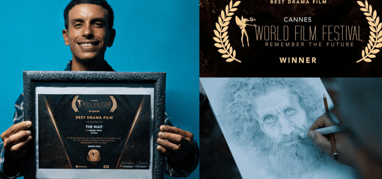 Cineasta cubano gana premio del Cannes World Film Festival