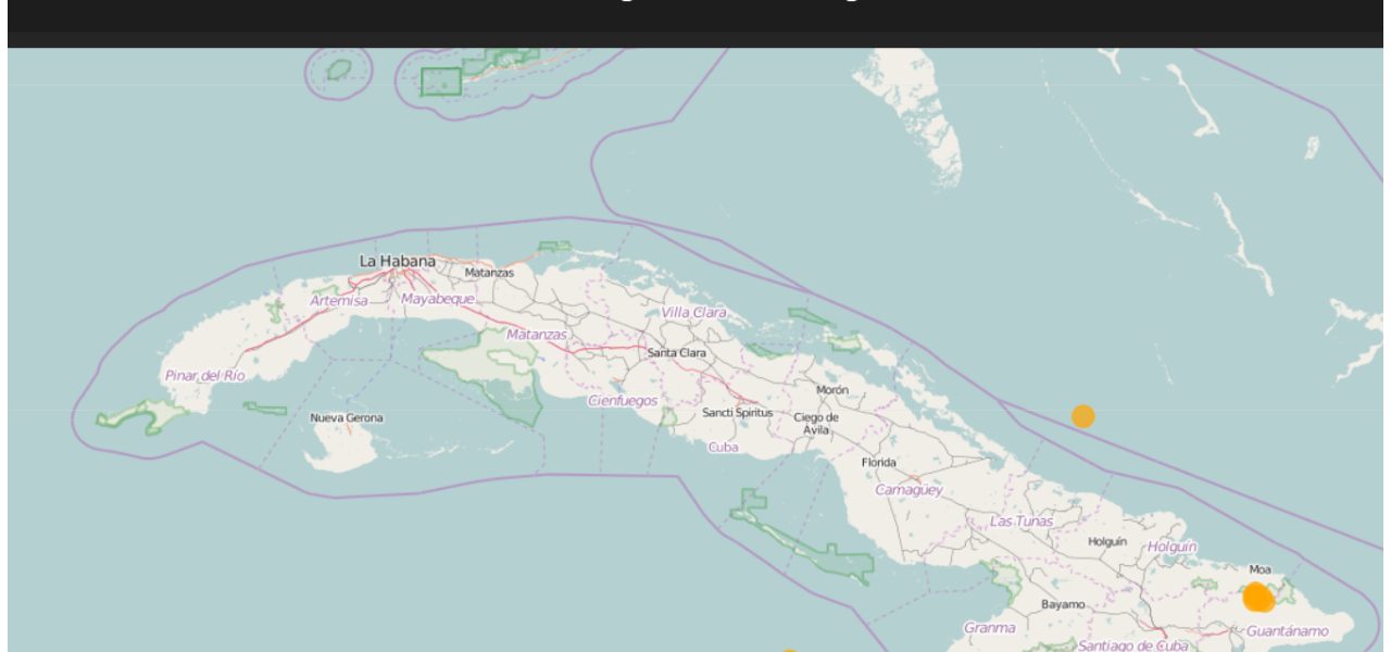 actividad sismica anomala Cuba sismos