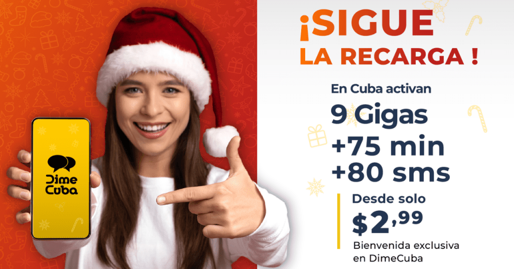 Oferta FLASH de recarga cubacel solo para nuevos clientes de DimeCuba