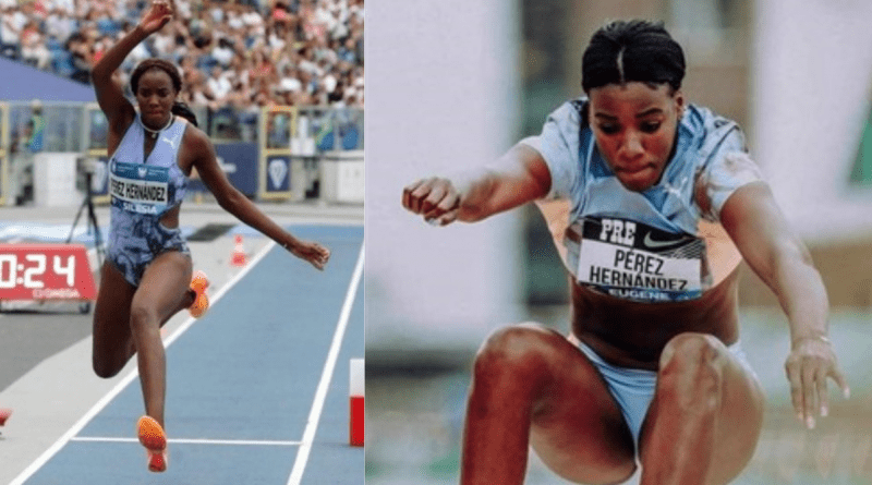 Leyanis Pérez, la talentosa triplista cubana, se corona campeona en la quinta parada de la Liga del Diamante de atletismo en Eugene, en Estados Unidos.