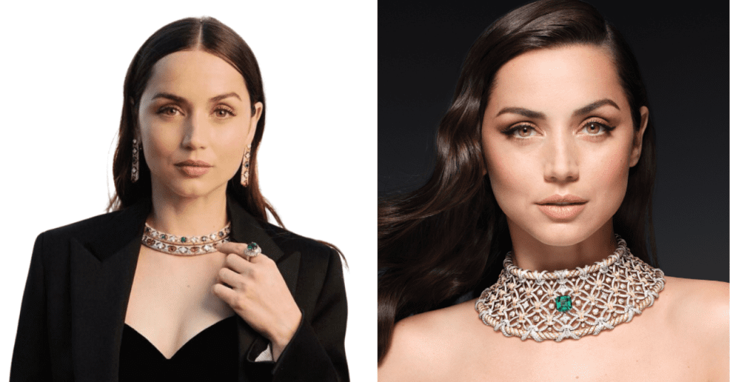 Ana de Armas en la campaña de alta joyería de Louis Vuitton 2024