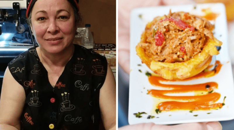 Cocinera cubana gana un concurso en España con su 'Patacón de Abadía'