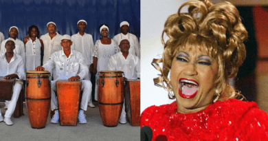 Celia Cruz homenajeada con cantos espirituales en Cuba