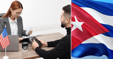 Cubanos llegando a Estados Unidos bajo el parole humanitario.