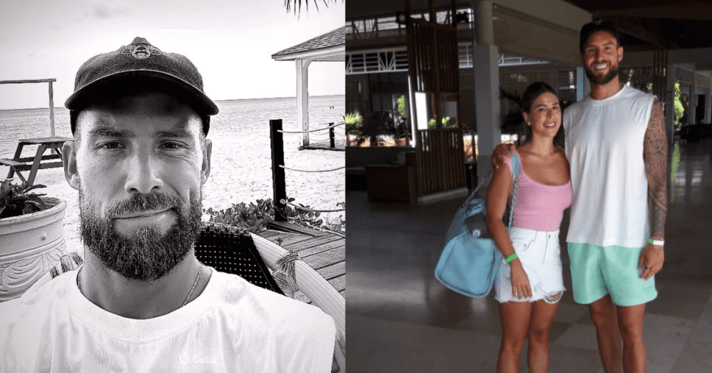 Íñigo Martínez y su esposa disfrutando de sus vacaciones en el Hotel Meliá Jardines del Rey, Cayo Coco, Cuba.