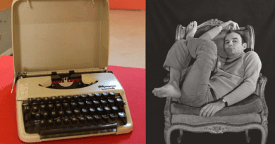 Máquina de escribir Olympia de Severo Sarduy en la Caja de las Letras.