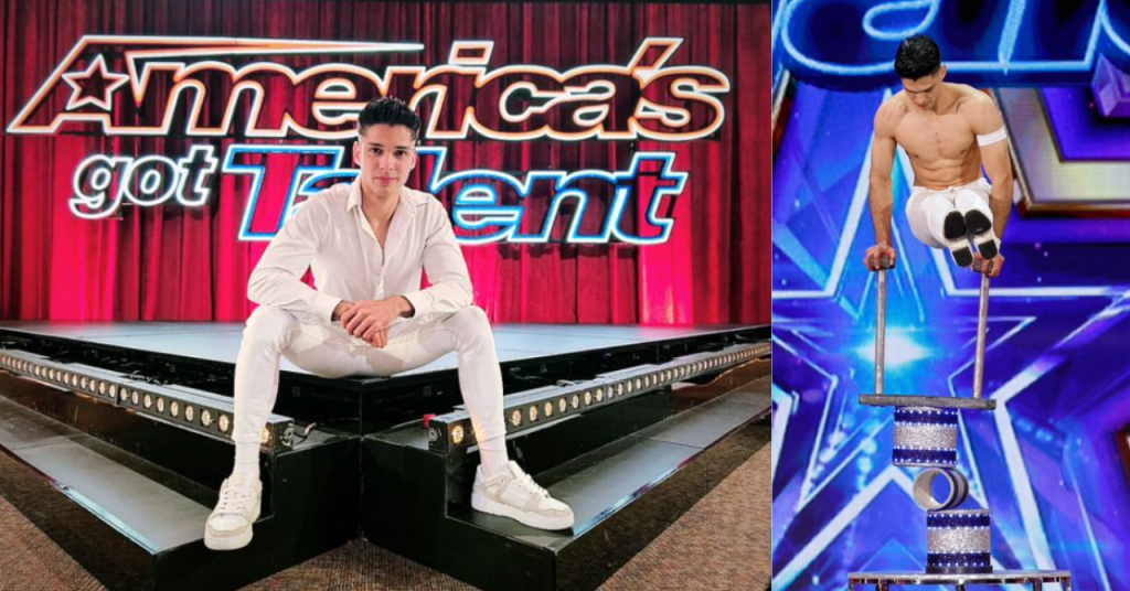 Alejandro Licea Pellon, el equilibrista cubano, asombrando en America's Got Talent.