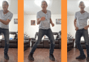 Hombre cubano de 61 años bailando con energía en TikTok.