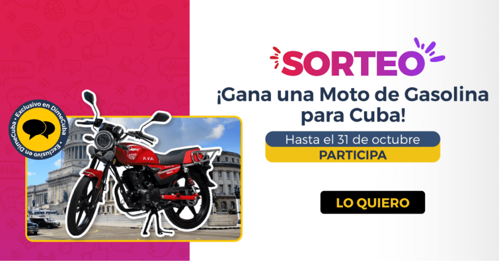 Sorteo de una moto de gasolina AVA Leopard 150 CC para Cuba