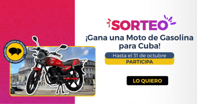 Sorteo de una moto de gasolina AVA Leopard 150 CC para Cuba