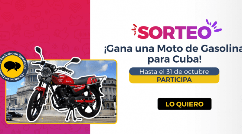 Sorteo de una moto de gasolina AVA Leopard 150 CC para Cuba