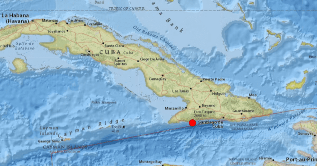 Terremoto en Cuba sacude Granma y Santiago, 10 de noviembre de 2024.