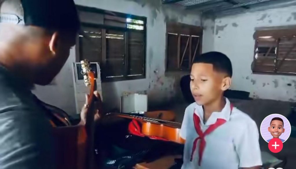 Niño cubano Danielito el mas viral-captura de pantalla-TikTok